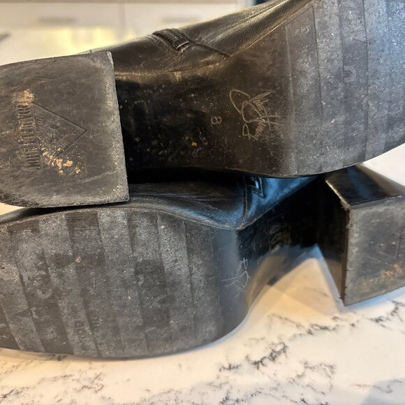 Vintage John Fluvog Sixties Mod Split Leather Ankle Boots - Picture 10 of 13